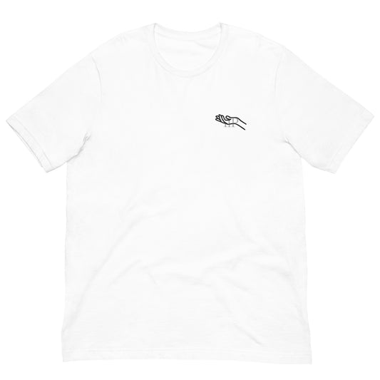 palm of my hand tee in White — front