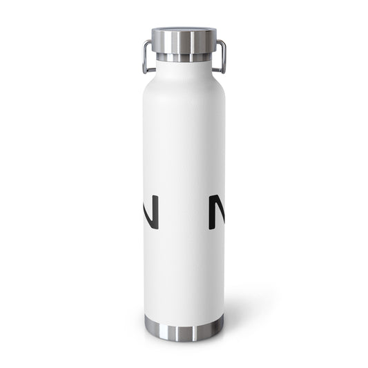 copper vacuum insulated bottle in White — back