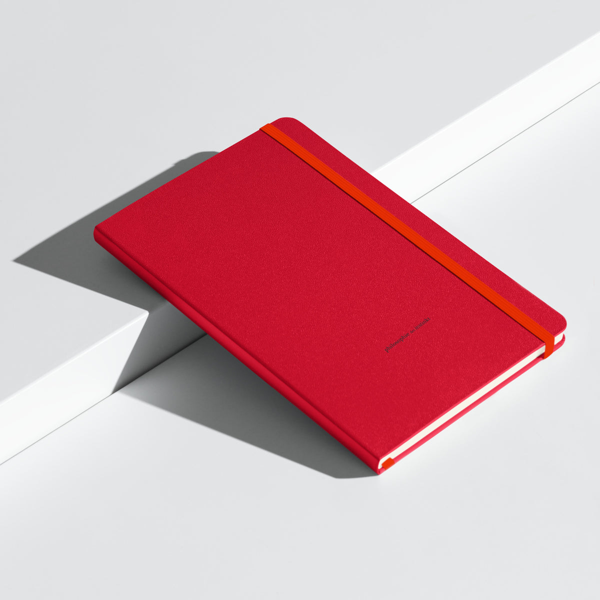 philosophie des instinkt / Hardcover Journal in Red — alternate front view