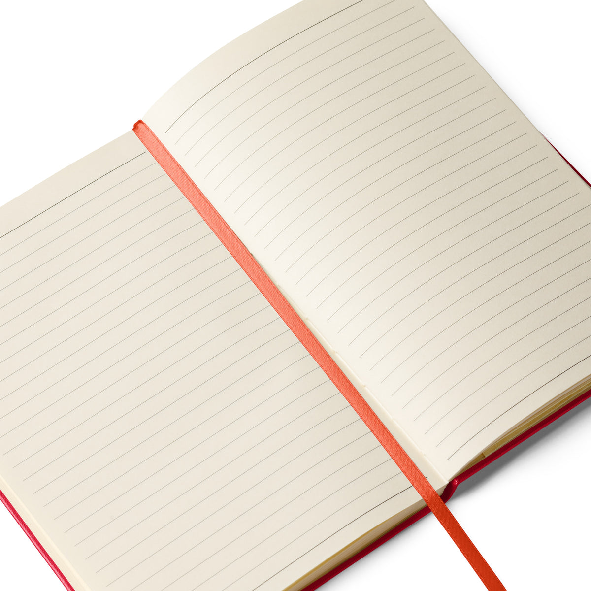 Hardcover Journal in Red — detail