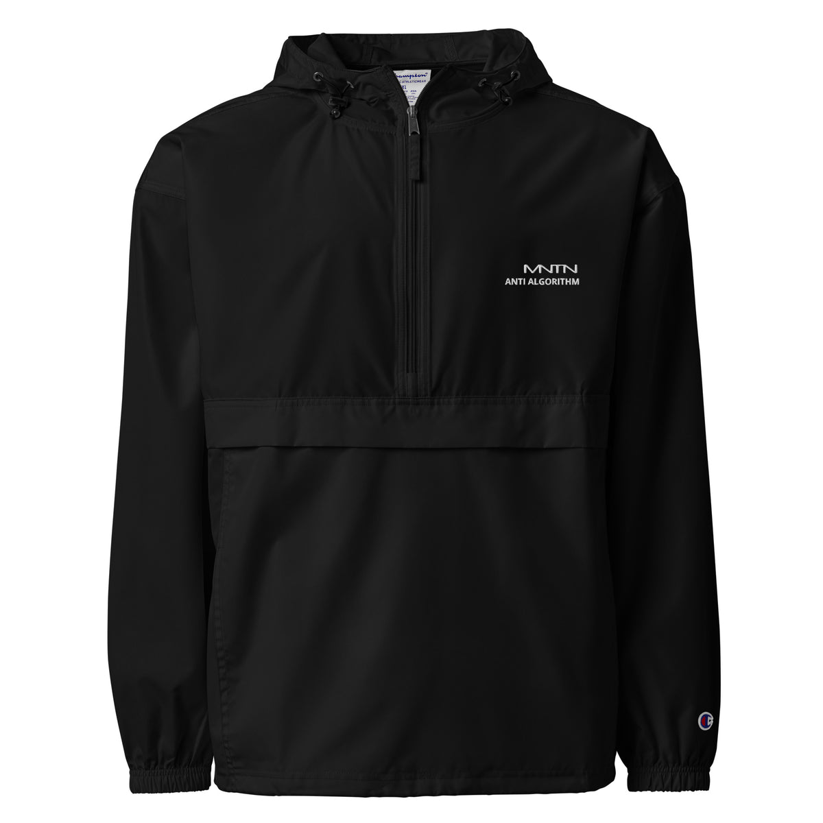 ANTI ALGORITHM Champion Jacket in Black — front