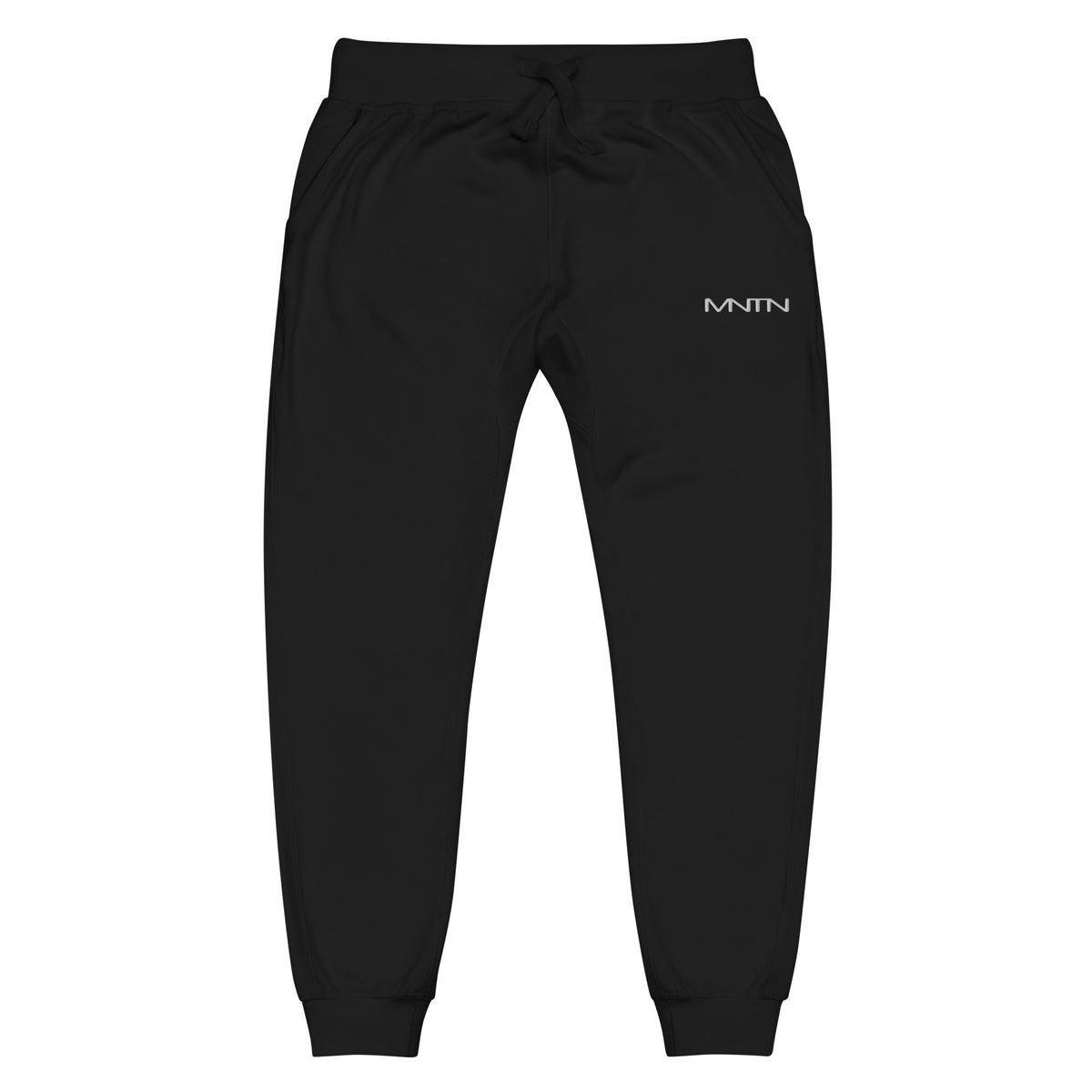 MNTN Fleece Sweatpants in Black — front