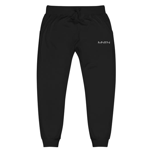 MNTN Fleece Sweatpants in Black — front