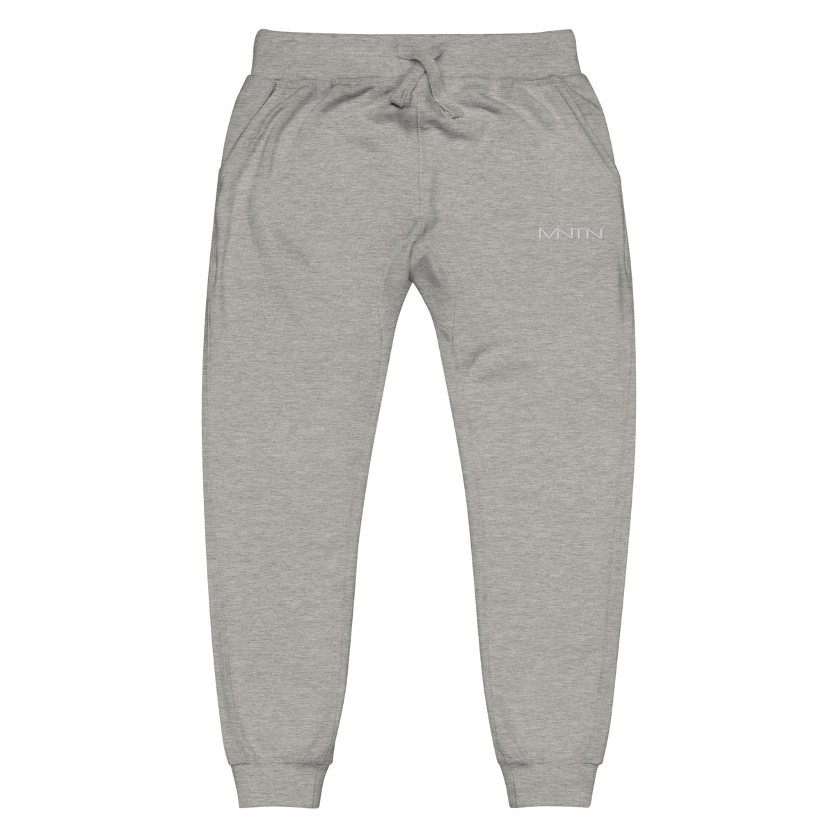 MNTN Fleece Sweatpants in Carbon Grey — front