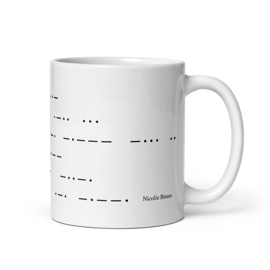 Nicolie Binara — Morse Code Mug